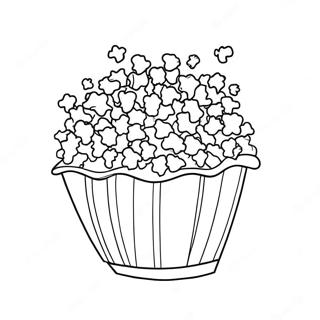 Popcorn Coloring Pages