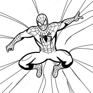 Spider Man With Webs Coloring Page 743-22