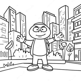 Vibrant Big City Greens Coloring Page 74444-17749