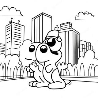 Vibrant Big City Greens Coloring Page 74444-17750