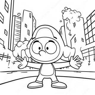 Playful Big City Greens Coloring Page 74446-17759