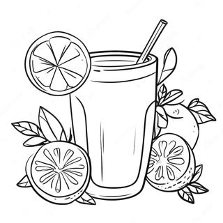 Lemonade Coloring Pages