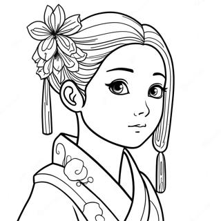 Nezuko Coloring Pages