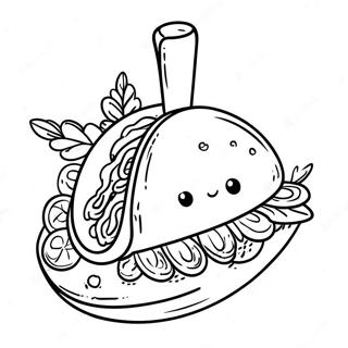 Taco Coloring Page 74801-18028