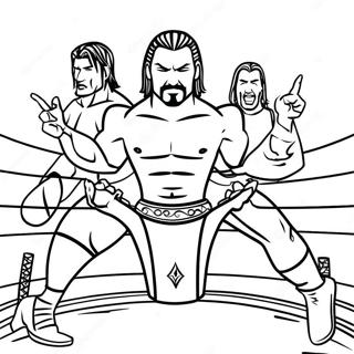 Wwe Championship Match Coloring Page 74855-18074