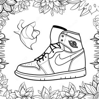 Jordan 1 Sneaker Coloring Pages