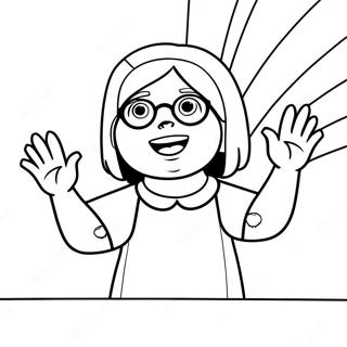 Linda Belcher Singing Coloring Page 74933-18140