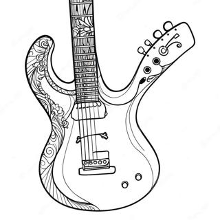 Guitar Coloring Pages