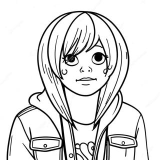 Emo Coloring Page 75008-18187