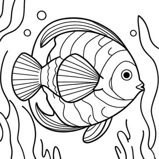 Vibrant Tropical Fish Coloring Page 75035-18211