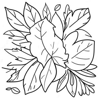 Adorable November Leaves Coloring Page 75164-18309