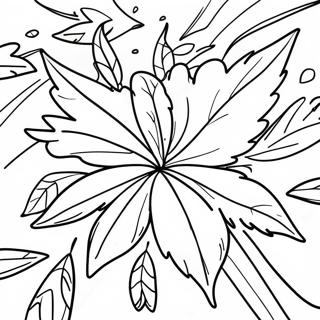 Adorable November Leaves Coloring Page 75164-18310