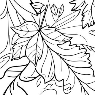 Adorable November Leaves Coloring Page 75164-18311