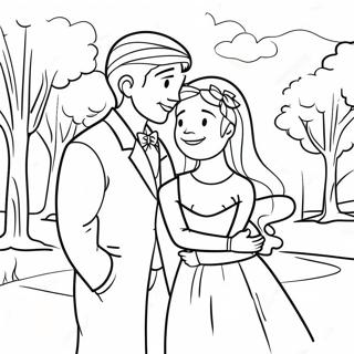 Romantic Couples Coloring Page 75266-18389