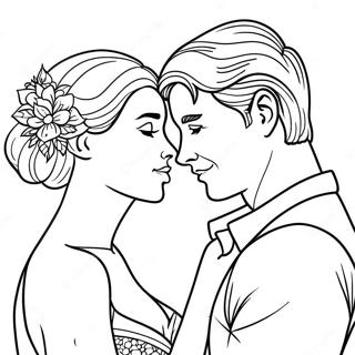 Romantic Couples Coloring Page 75266-18390