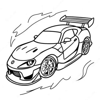 Supra Drift Racing Coloring Page 75292-18415
