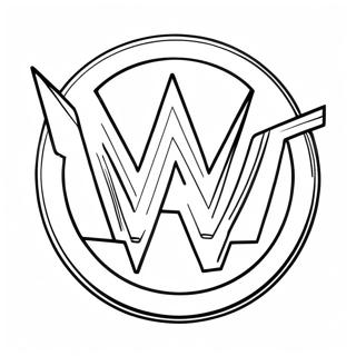 Dynamic Wwe Logo Coloring Page 75369-18476