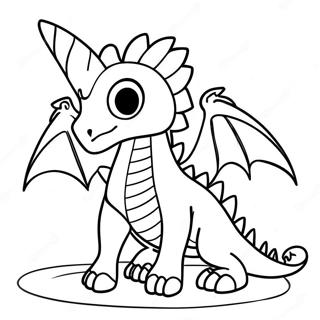 Ender Dragon With Glowing Eyes Coloring Page 75397-18502