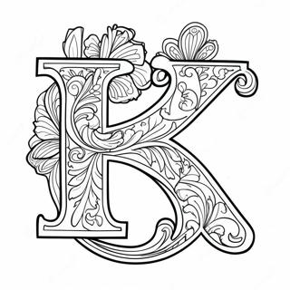 Retro Letter R Coloring Page 75576-18635