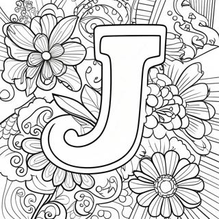 Joyful Letter J Coloring Page 75626 18671