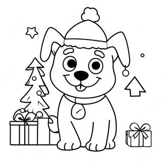 Christmas Bluey Coloring Page 75651-18688