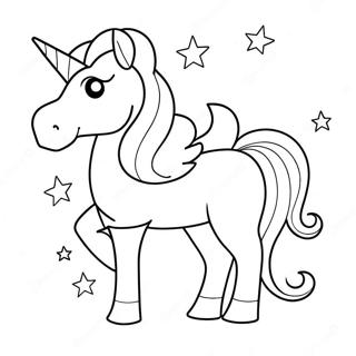 Magical Unicorn With Santa Hat Coloring Page 75678-18711
