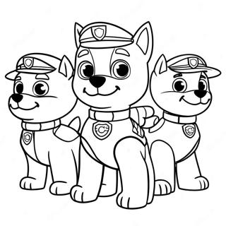 Halloween Paw Patrol Coloring Pages