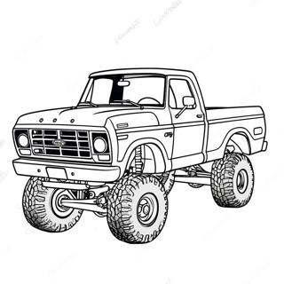 Lifted Ford Truck Coloring Pages