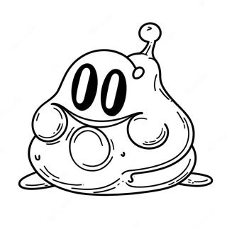 Cartoon Poop Character Coloring Page 75808-18809