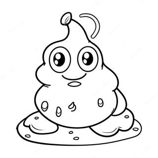 Cartoon Poop Character Coloring Page 75808-18810