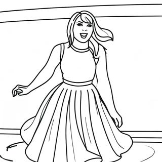 Taylor Swift Performing On Stage Coloring Page 75912 18898