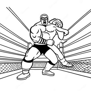 Intense Wwe Match Coloring Page 76142-19069