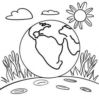 Earth Day For Preschoolers Coloring Pages