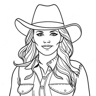 Cowgirl Coloring Pages