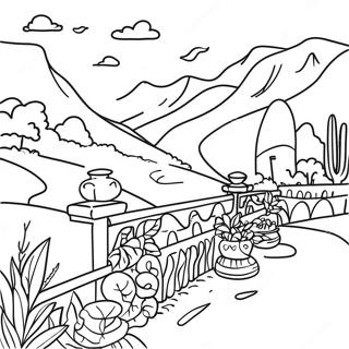 Beautiful Italian Landscape Coloring Page 76473-19330