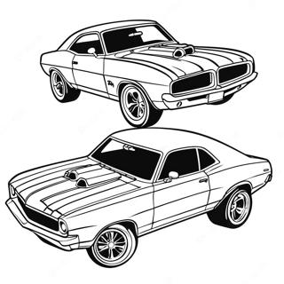 Muscle Car Coloring Pages