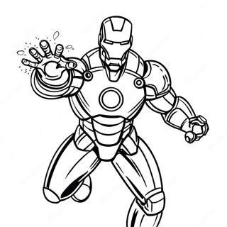 Iron Man With Repulsor Beams Coloring Page 7655-2149