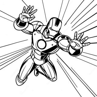 Iron Man With Repulsor Beams Coloring Page 7655-2150
