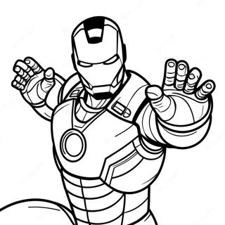 Iron Man With Repulsor Beams Coloring Page 7655-2151