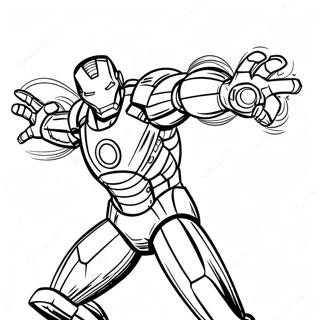 Iron Man With Repulsor Beams Coloring Page 7655-2152