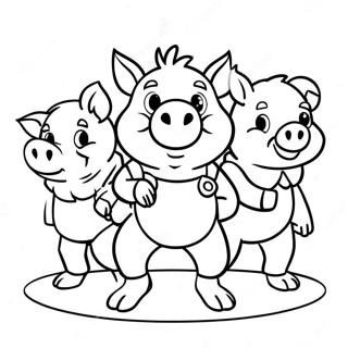 Three Little Pigs Coloring Pages