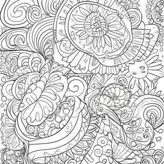 Grunge Aesthetic Patterns Coloring Page 76676-19486