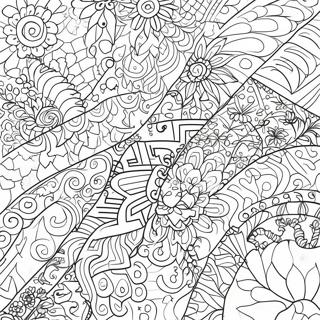 Grunge Aesthetic Patterns Coloring Page 76676-19488