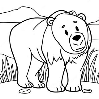 Brown Bear Coloring Pages