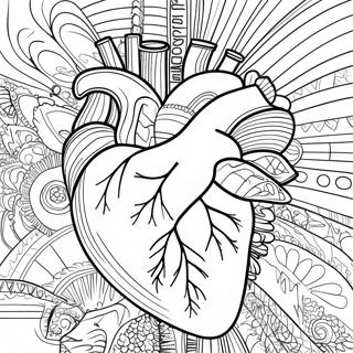 Detailed Heart Anatomy Coloring Page 76806-19589