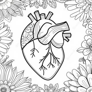 Detailed Heart Anatomy Coloring Page 76806-19590