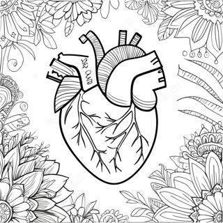 Detailed Heart Anatomy Coloring Page 76806-19591