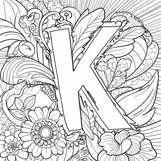 Letter K Coloring Pages