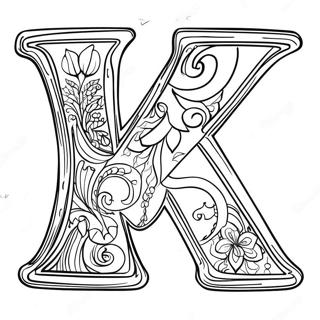 Letter K Coloring Page 76880-19647