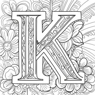 Letter K Coloring Page 76880-19648